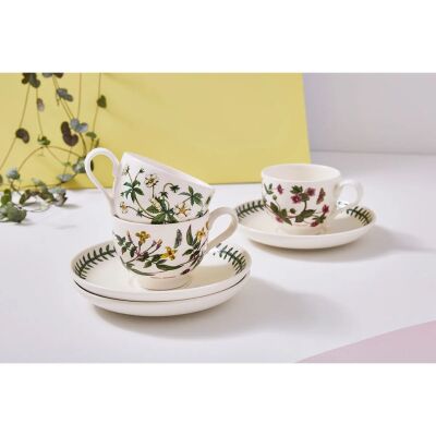 Portmeirion Botanic Garden 6'lı Çay Fincanı ve Tabağı Seti 200 ml (1)