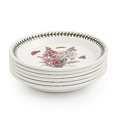 Portmeirion Botanic Garden 6'lı Gladiolus Pasta Tabağı Seti 21 cm - 3