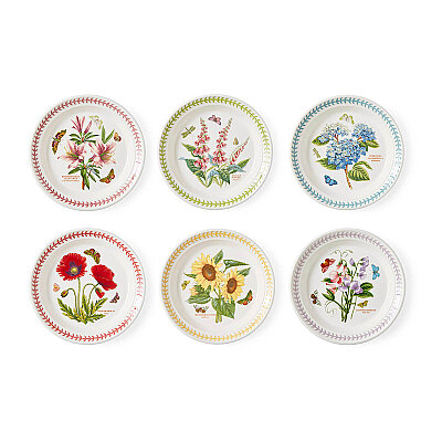 Portmeirion Botanic Garden Meadow 6'lı Pasta Tabağı Seti 20 cm