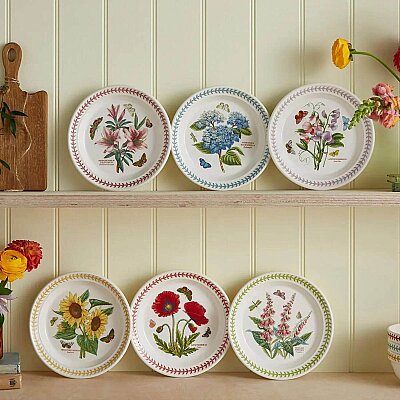Portmeirion Botanic Garden Meadow 6'lı Pasta Tabağı Seti 20 cm (1)
