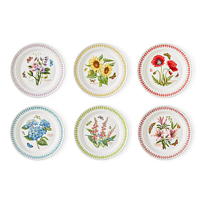 Portmeirion Botanic Garden Meadow 6'lı Yemek Tabağı Seti 26 cm
