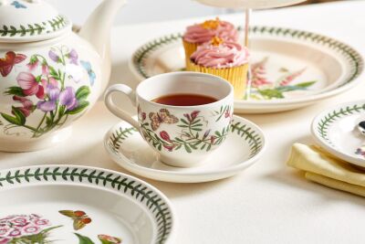 Portmeirion Botanic Garden Yeni 6'lı Çay Fincanı ve Tabağı Seti 200 ml - 4