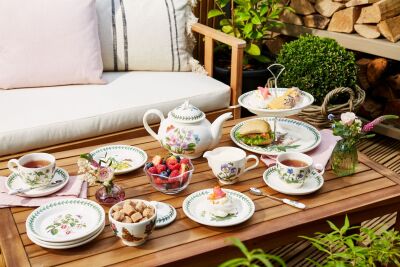 Portmeirion Botanic Garden Yeni 6'lı Kahvaltı Fincanı ve Tabağı Seti 260 ml - 5