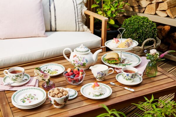 Portmeirion Botanic Garden Yeni 6'lı Kahvaltı Fincanı ve Tabağı Seti 260 ml - 5