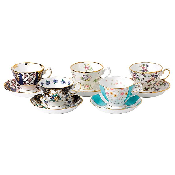 Royal Albert 100 Years of Royal Albert (1900-1940) Fine Bone Çay Fincanı ve Tabağı Seti - 1