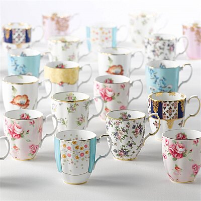 Royal Albert 100 Years of Royal Albert 1900 Regency Blue Fine Bone Kupa 400 ml (1)