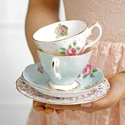Royal Albert Modern Vintage Polka Rose 2'li Çay Seti 180 ml (1)