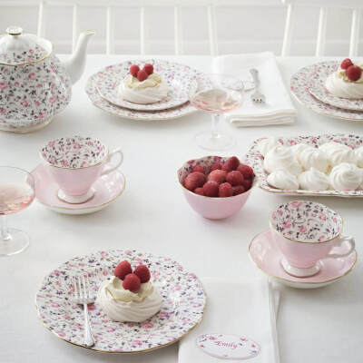 Royal Albert Modern Vintage Rose Confetti 3'lü Çay Seti - 2