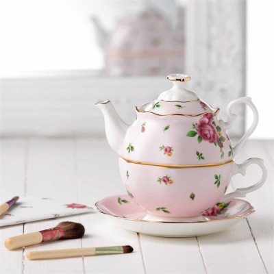 Royal Albert New Country Roses Fine Bone Tek Kişilik Çay Seti Pembe - 4