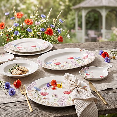 Royal Canterbury Blooming Field 53 Parça Yemek Takımı