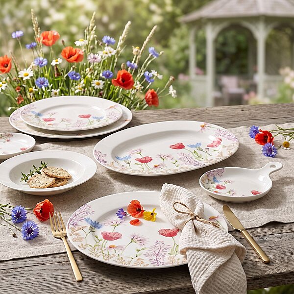 Royal Canterbury Blooming Field 53 Parça Yemek Takımı - 1