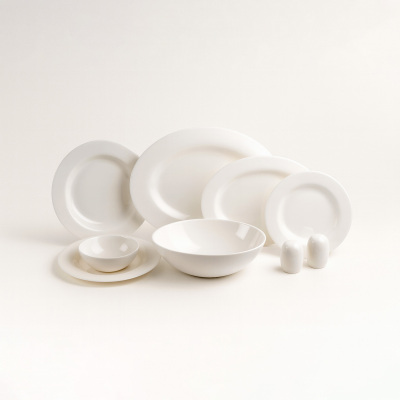Royal Canterbury Verona White 55 Parça Yemek Takımı