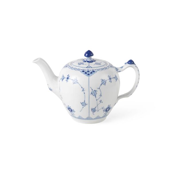 Royal Copenhagen Blue Fluted Half Lace Çaydanlık 700 ml - 1
