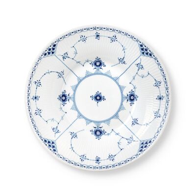Royal Copenhagen Blue Fluted Half Lace Çukur Tabak 24 cm