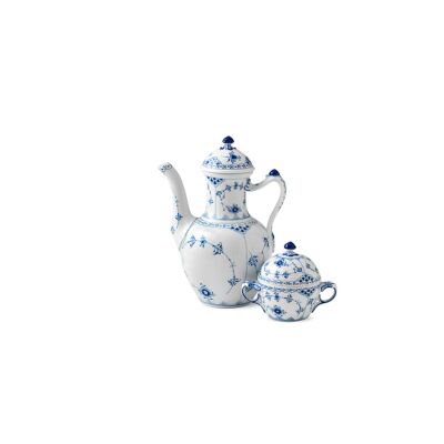 Royal Copenhagen Blue Fluted Half Lace Kahve Potu 1000 ml (1)