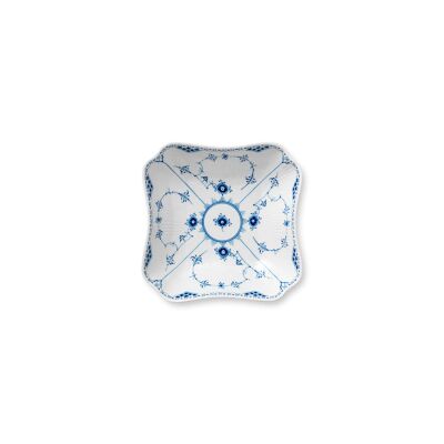 Royal Copenhagen Blue Fluted Half Lace Kare Sunum Kasesi 800 ml