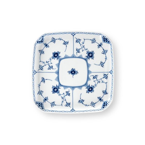 Royal Copenhagen Blue Fluted Half Lace Kare Tabak 21 cm - 1