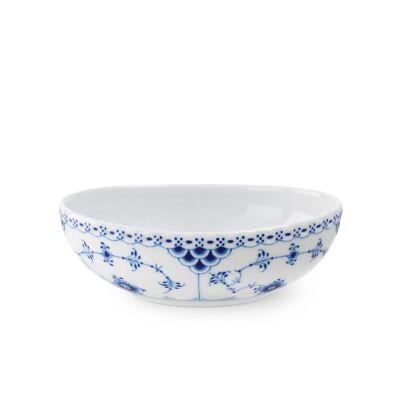 Royal Copenhagen Blue Fluted Half Lace Oval Kase 370 ml
