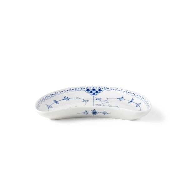Royal Copenhagen Blue Fluted Half Lace Yarım Ay Sunum Tabağı 22 cm - 2