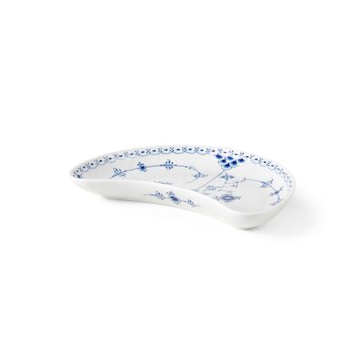 Royal Copenhagen Blue Fluted Half Lace Yarım Ay Sunum Tabağı 22 cm - 4