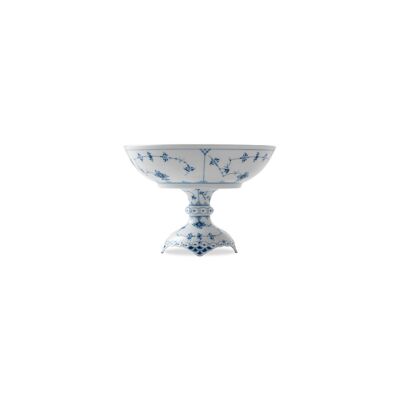 Royal Copenhagen Blue Fluted Half Lace Yüksek Ayaklı Sunum Kasesi 800 ml