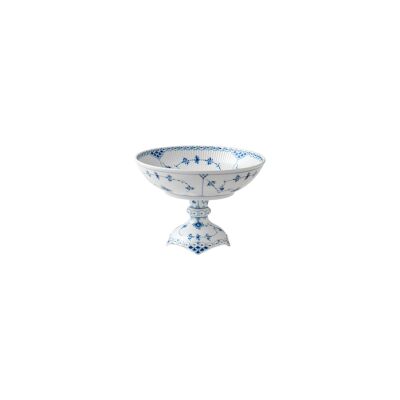 Royal Copenhagen Blue Fluted Half Lace Yüksek Ayaklı Sunum Kasesi 800 ml (1)