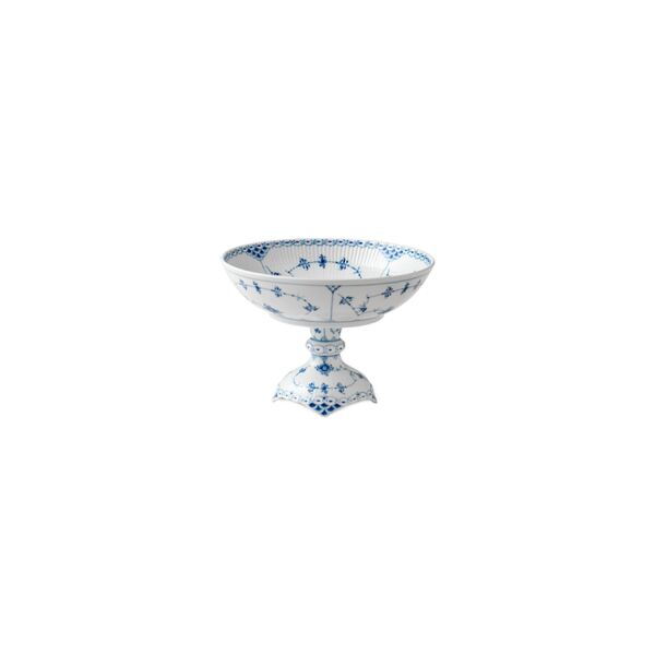 Royal Copenhagen Blue Fluted Half Lace Yüksek Ayaklı Sunum Kasesi 800 ml - 2