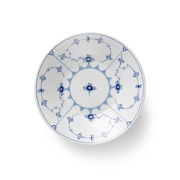 Royal Copenhagen Blue Fluted Plain Çukur Tabak 21 cm - 1