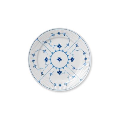 Royal Copenhagen Blue Fluted Plain Düz Servis Tabağı 27 cm - 1