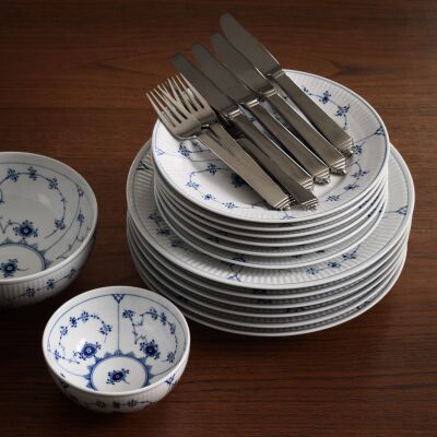 Royal Copenhagen Blue Fluted Plain Düz Servis Tabağı 27 cm - 4