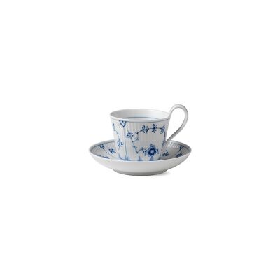 Royal Copenhagen Blue Fluted Plain Fincan ve Tabak Seti 250 ml