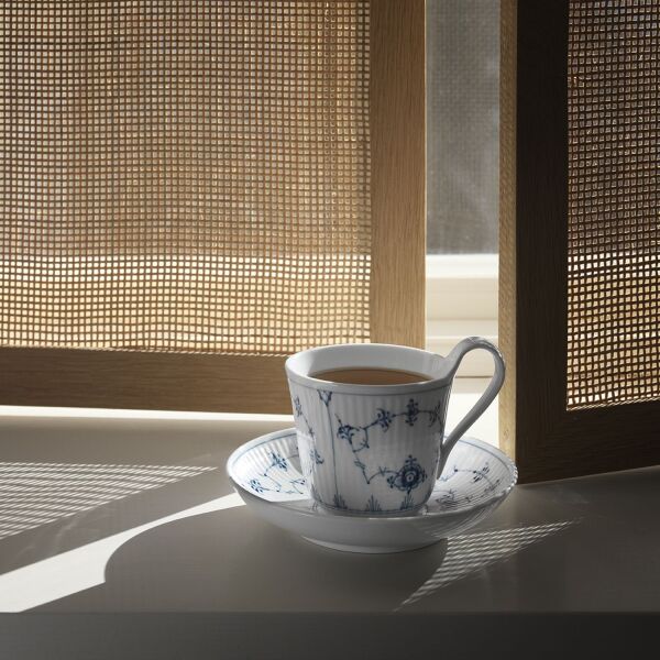 Royal Copenhagen Blue Fluted Plain Fincan ve Tabak Seti 250 ml - 2