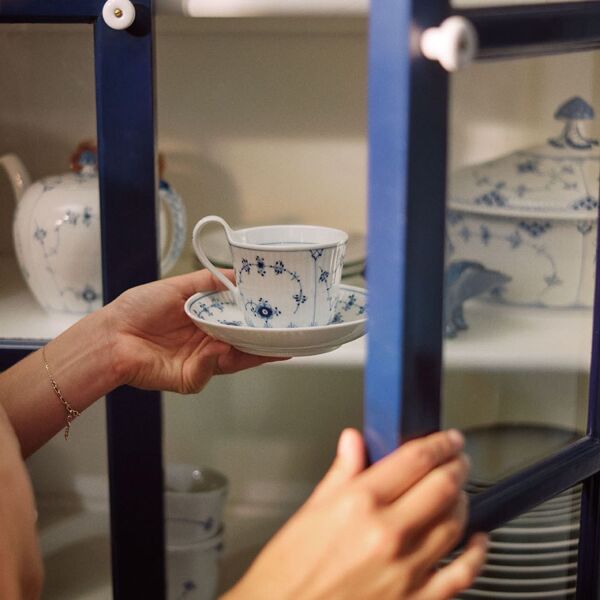 Royal Copenhagen Blue Fluted Plain Fincan ve Tabak Seti 250 ml - 4