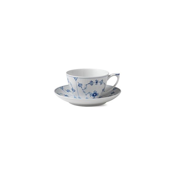 Royal Copenhagen Blue Fluted Plain Fincanı ve Tabak Seti 280 ml - 1