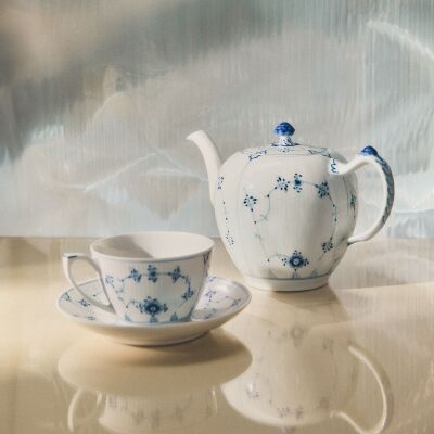 Royal Copenhagen Blue Fluted Plain Fincanı ve Tabak Seti 280 ml - 3
