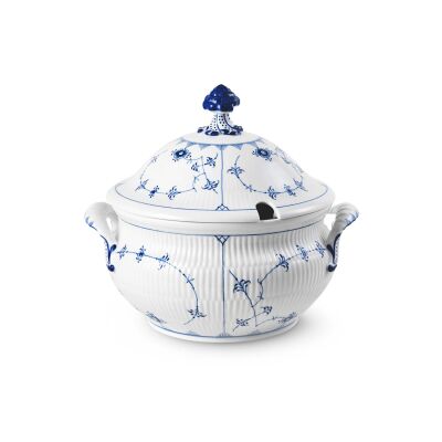 Royal Copenhagen Blue Fluted Plain Kapaklı Çorbalık 4600 ml (1)