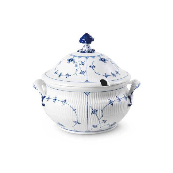 Royal Copenhagen Blue Fluted Plain Kapaklı Çorbalık 4600 ml - 2
