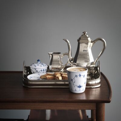 Royal Copenhagen Blue Fluted Plain Kapaklı Şekerlik 150 ml (1)