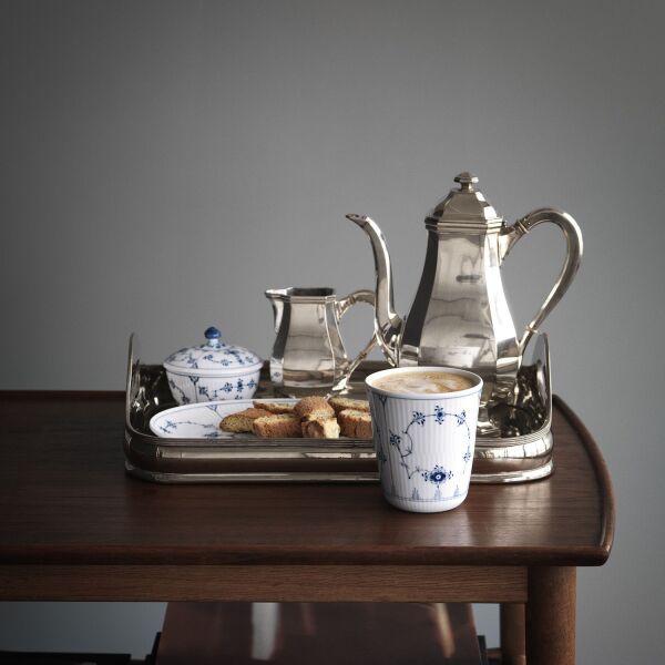 Royal Copenhagen Blue Fluted Plain Kapaklı Şekerlik 150 ml - 2