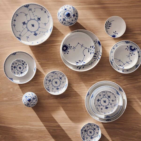Royal Copenhagen Blue Fluted Plain Kapaklı Şekerlik 150 ml - 3