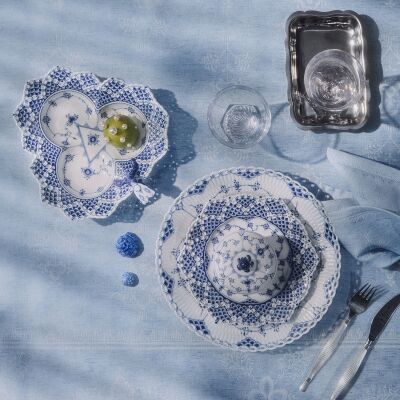 Royal Copenhagen Blue Fluted Plain Kapaklı Şekerlik 150 ml - 4