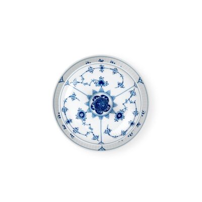 Royal Copenhagen Blue Fluted Plain Kapaklı ve Tabaklı İkram Kasesi Seti 380 ml - 4