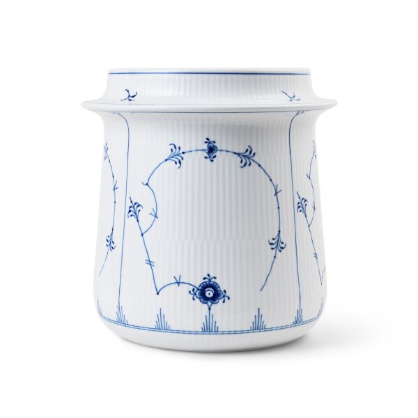 Royal Copenhagen Blue Fluted Plain Porselen Şarap Soğutucu Kova 21.5 cm - 1