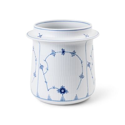 Royal Copenhagen Blue Fluted Plain Porselen Şarap Soğutucu Kova 21.5 cm (1)