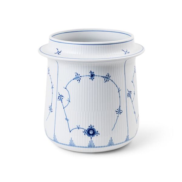 Royal Copenhagen Blue Fluted Plain Porselen Şarap Soğutucu Kova 21.5 cm - 2