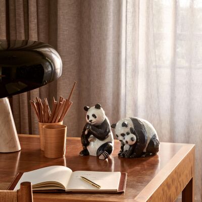 Royal Copenhagen Yavrulu Panda Biblo 13 cm - 4