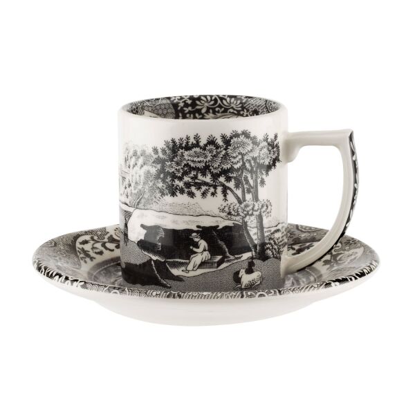 Spode Black Italian 4'lü Espresso Kahve Fincan Seti - 2