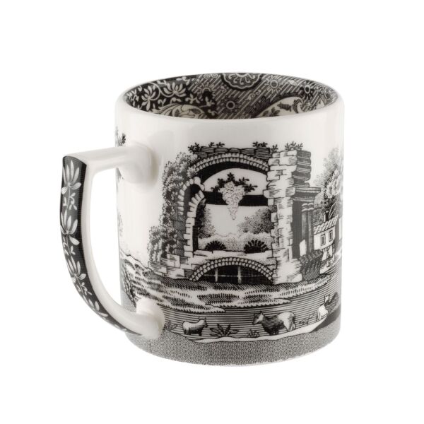 Spode Black Italian 4'lü Espresso Kahve Fincan Seti - 3