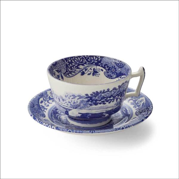 Spode Blue Italian 4lü Kahvaltı Fincanı ve Tabağı Seti 280 ml - 2