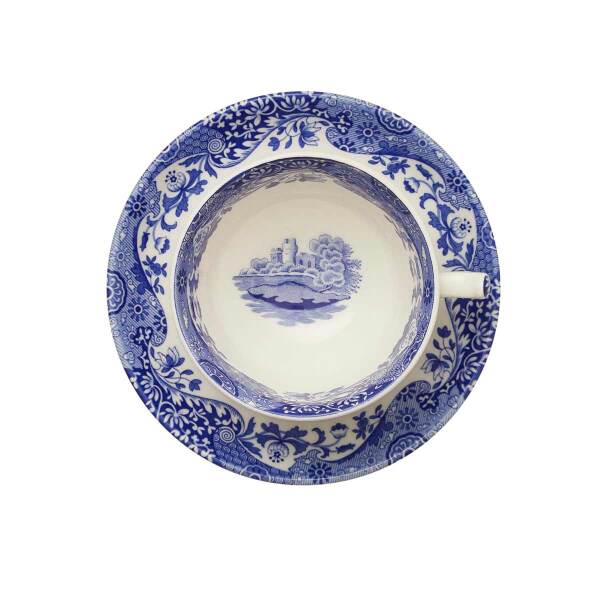 Spode Blue Italian 4lü Kahvaltı Fincanı ve Tabağı Seti 280 ml - 5